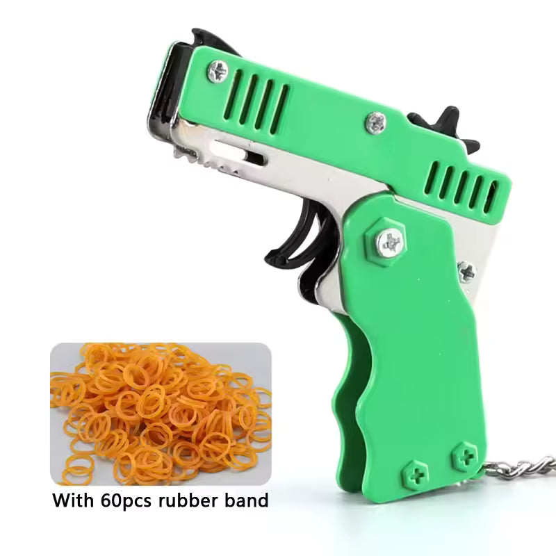 brelok do kluczy pistolet z gumką