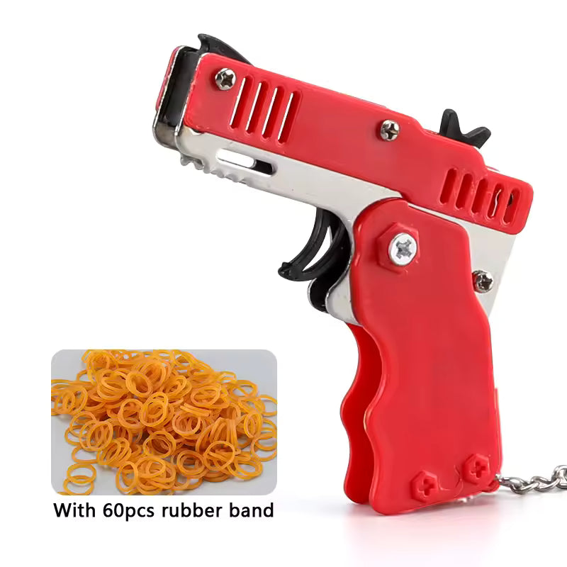 brelok do kluczy pistolet z gumką
