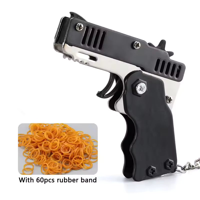 brelok do kluczy pistolet z gumką