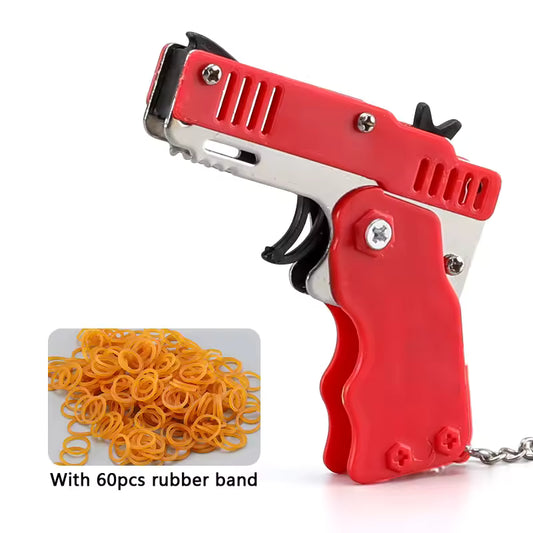 brelok do kluczy pistolet z gumką